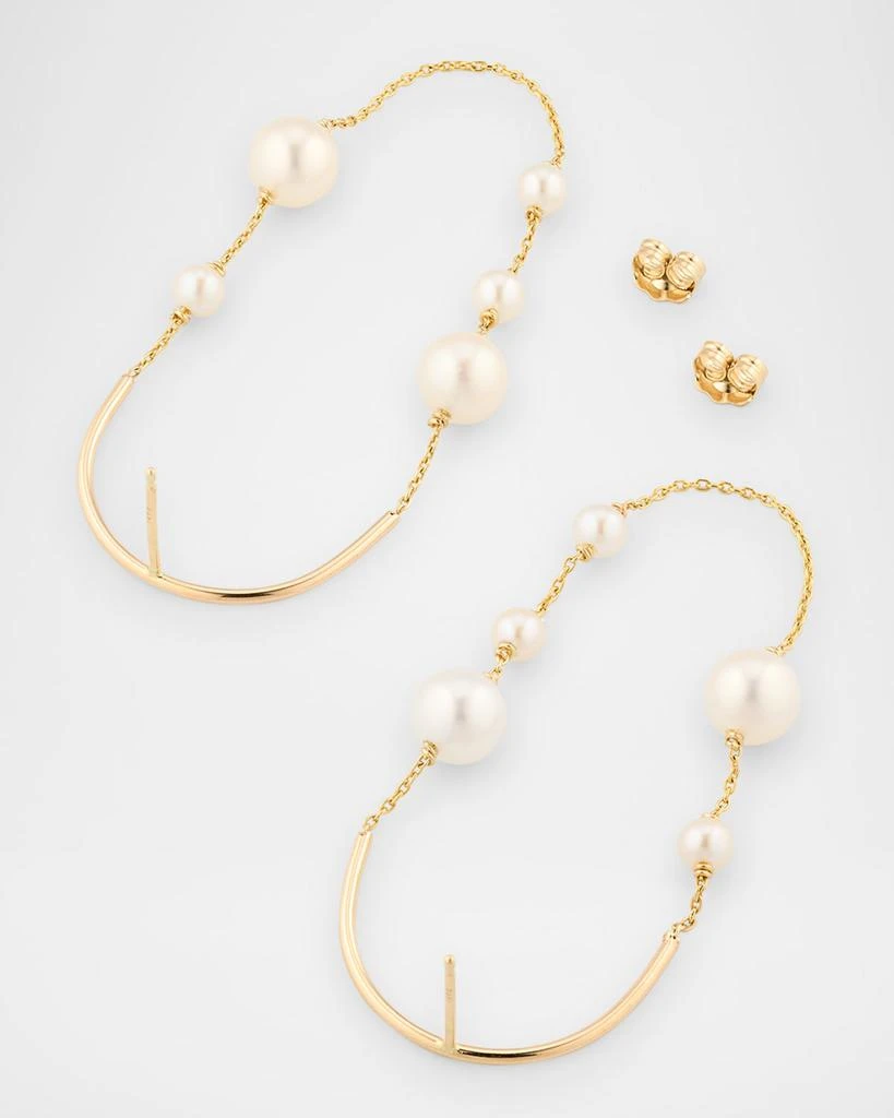 POPPY FINCH Large Arch Earrings with Pearls 4