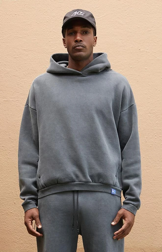 A.R.C. Black Vintage Wash Heavyweight Fleece Hoodie 2