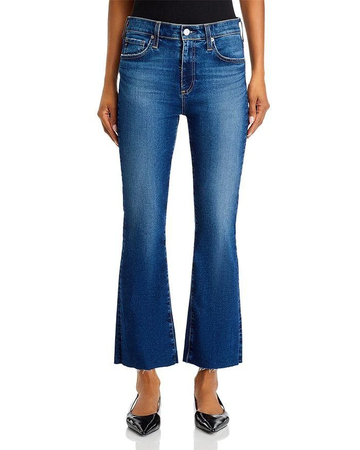 AG Farrah Mid Rise Bootcut Crop Jeans in Forgotten 7