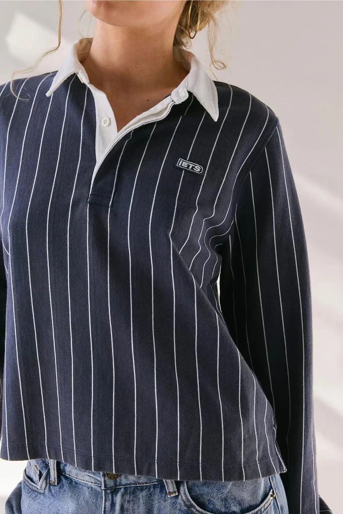 iets frans iets frans… Pinstripe Boxy Long Sleeve Rugby Tee 4