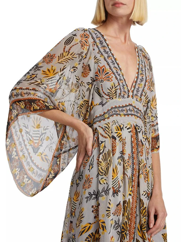 Farm Rio Floral Tapestry Maxi Dress 6