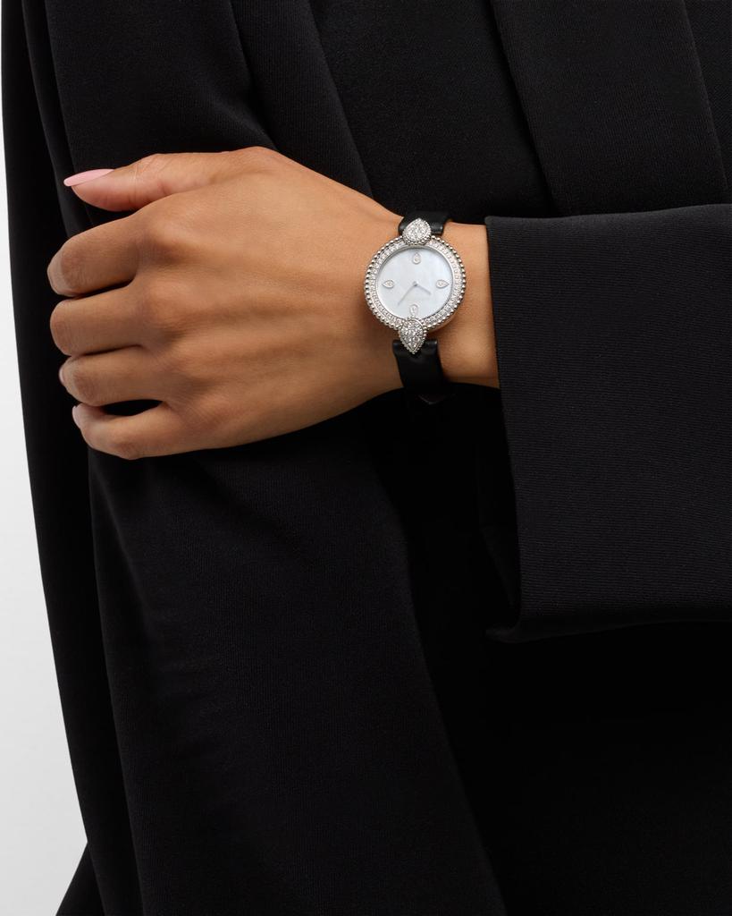 Boucheron Serpent Boheme 18K White Gold Diamond Bezel Watch
