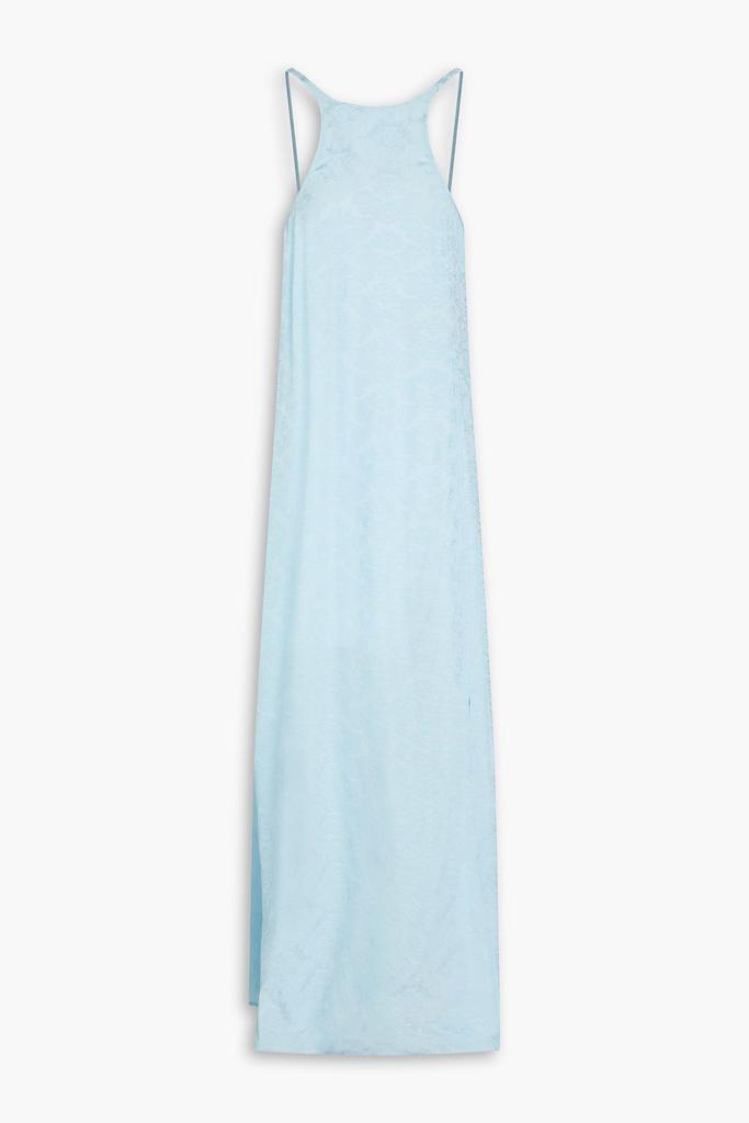 Ganni Jacquard maxi slip dress
