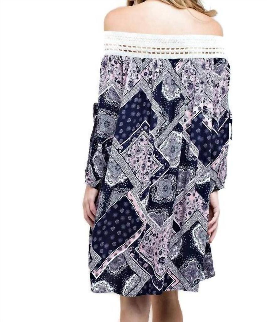 Kori Kori - Batik Patchwork Off the Shoulder Dress