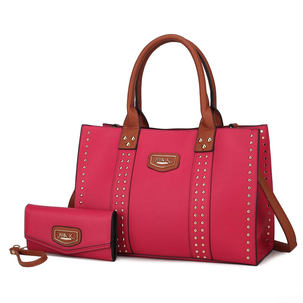 MKF Collection By Mia K. Davina Vegan Leather Women’s Tote Bag with wallet 10