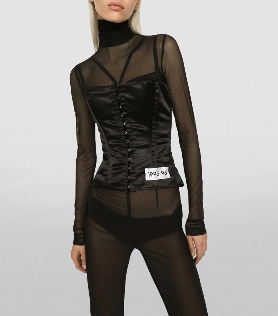 Dolce & Gabbana Satin Corset Top 3