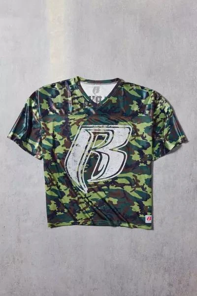 Urban Outfitters Ruff Ryders Football Jersey Mesh Tee 1