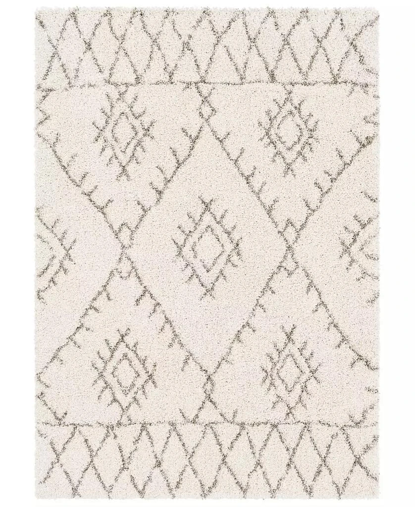 Surya Serengeti Shag SGT-2301 White 7'10" x 10'3" Area Rug 1