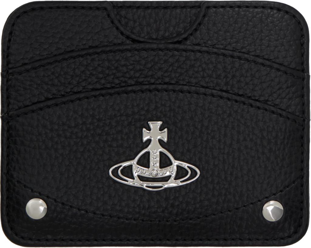 Vivienne Westwood Black Flap Card Holder - Bags - BeyondStyle