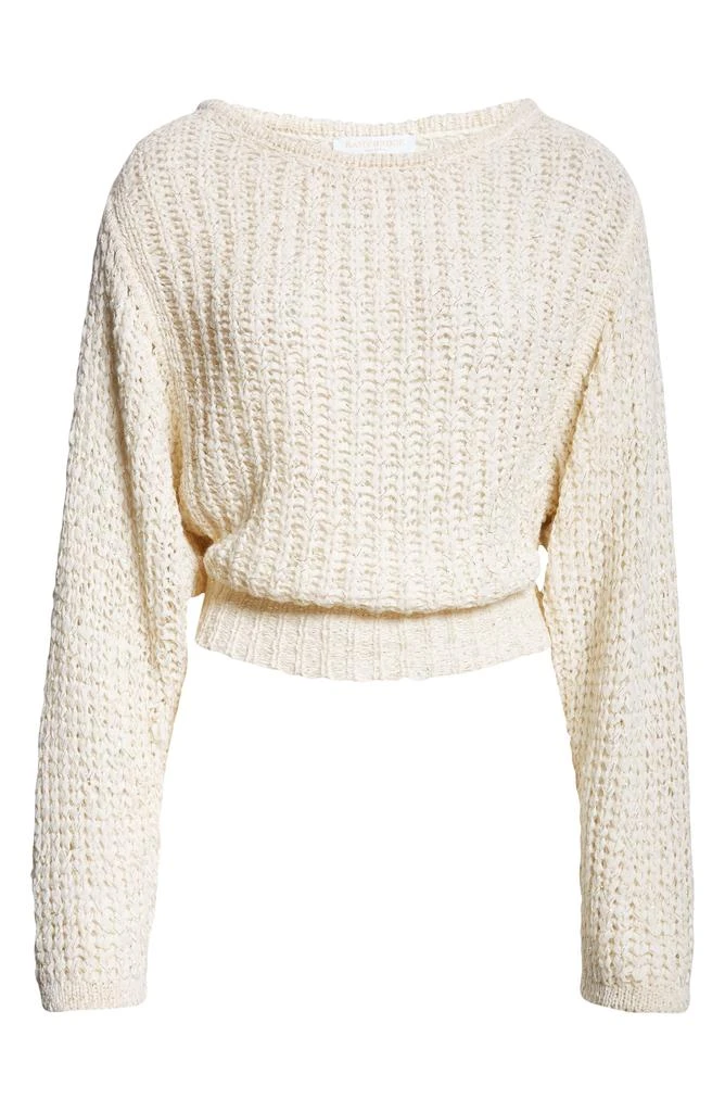Ramy Brook Clea Metallic Boat Neck Sweater 5
