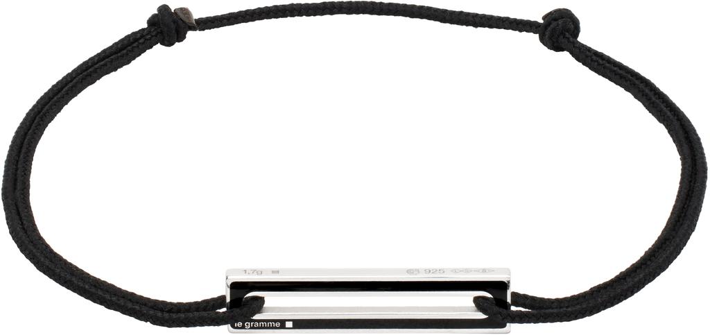 Le Gramme Black Lacquered Cord 'Le 1.7g' Bracelet