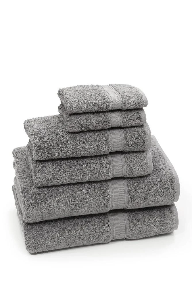 Linum Home Textiles Sinemis Terry 6-Piece Towel Set - Dark Grey 2
