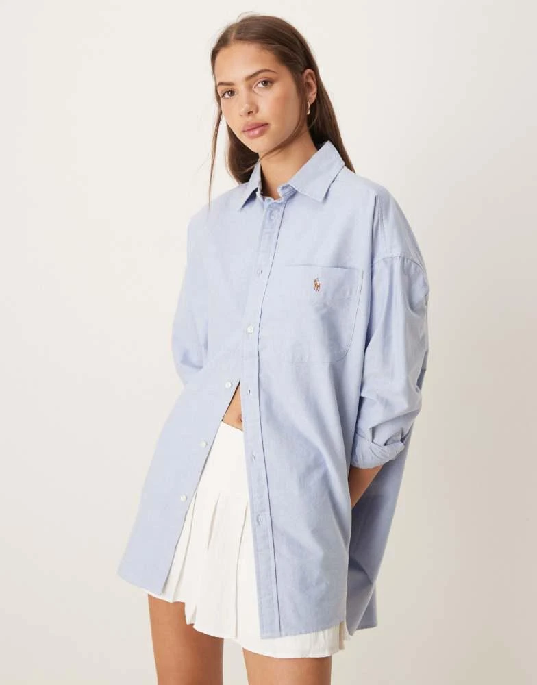 Ralph Lauren Polo Ralph Lauren icon logo shirt in blue 4