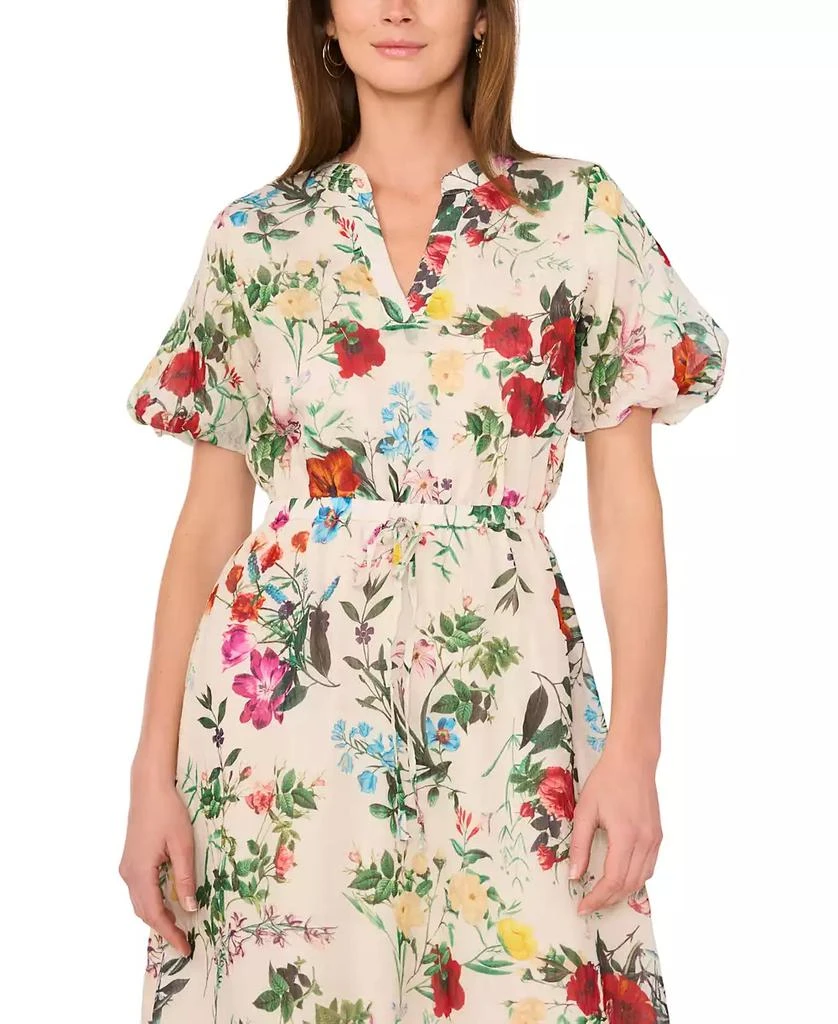 Vince Camuto Women's Floral-Print Puff-Sleeve Maxi Dress 3