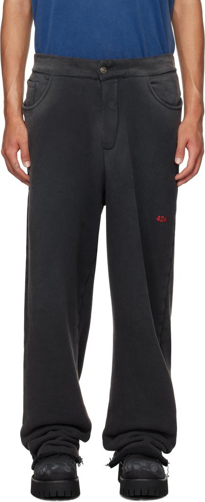 424 Black Big Daddy Sweatpants