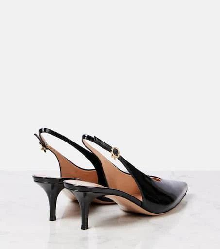 Gianvito Rossi Robbie 55 patent leather slingback pumps 2