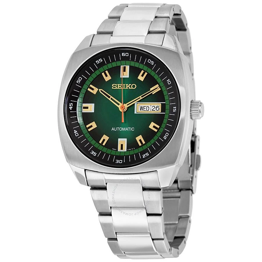 Seiko Recraft Automatic Green Dial Stainless Steel Men's Watch SNKM97 1