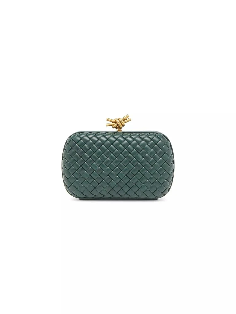 Bottega Veneta Knot Intrecciato Leather Miniaudiere Clutch 1