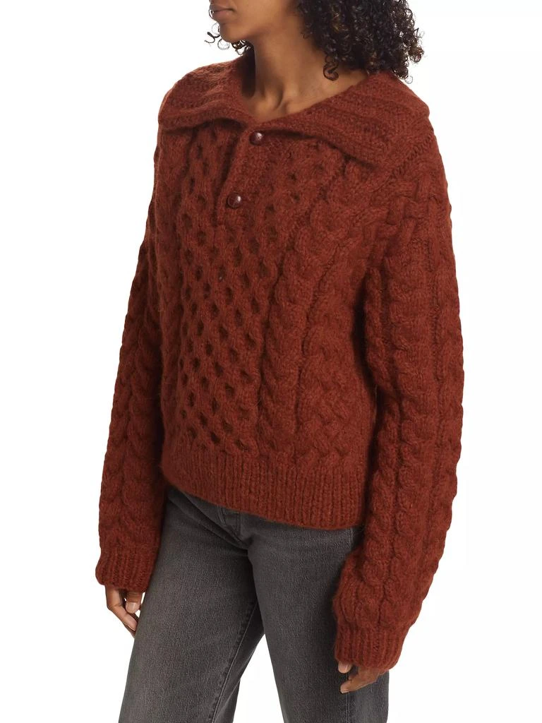 DÔEN Nuage Cable-Knit Alpaca-Wool Sweater 4