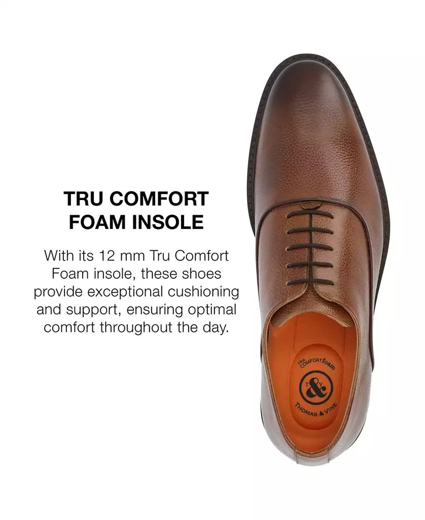 Thomas & Vine Men's Trenton Tru Comfort Foam Plain Toe Oxford Dress Shoes 8