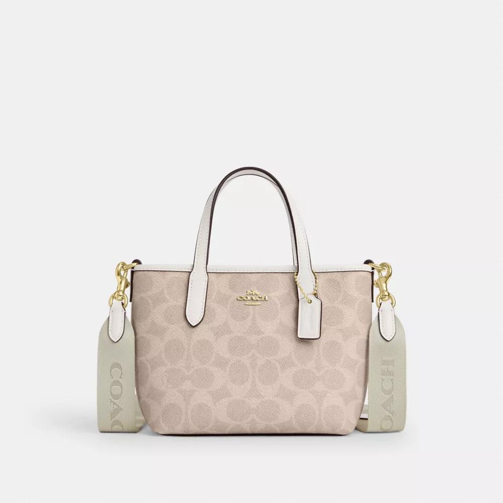 Coach City Mini Tote Bag In Signature Canvas