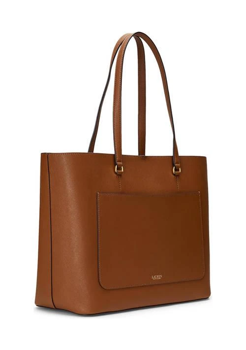 Ralph Lauren Ralph Lauren Crosshatch Leather Large Karly Tote Bag 3