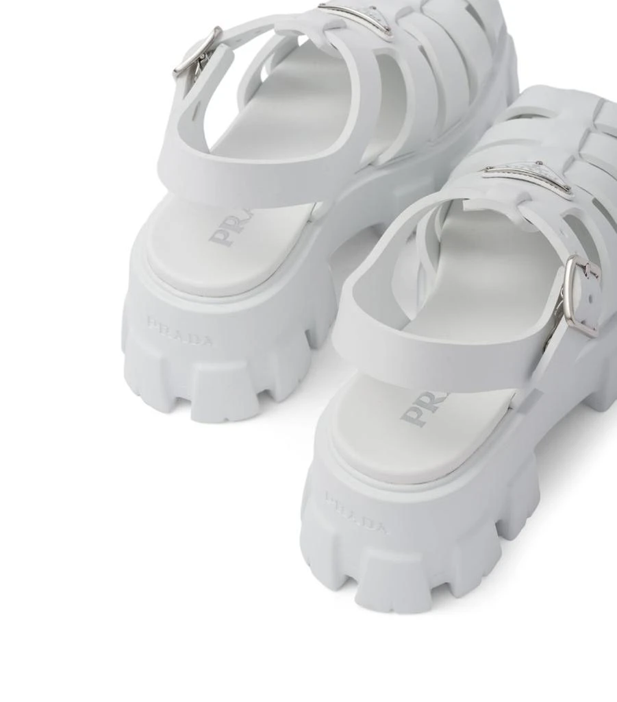 Prada Rubber Platform Sandals 55 6