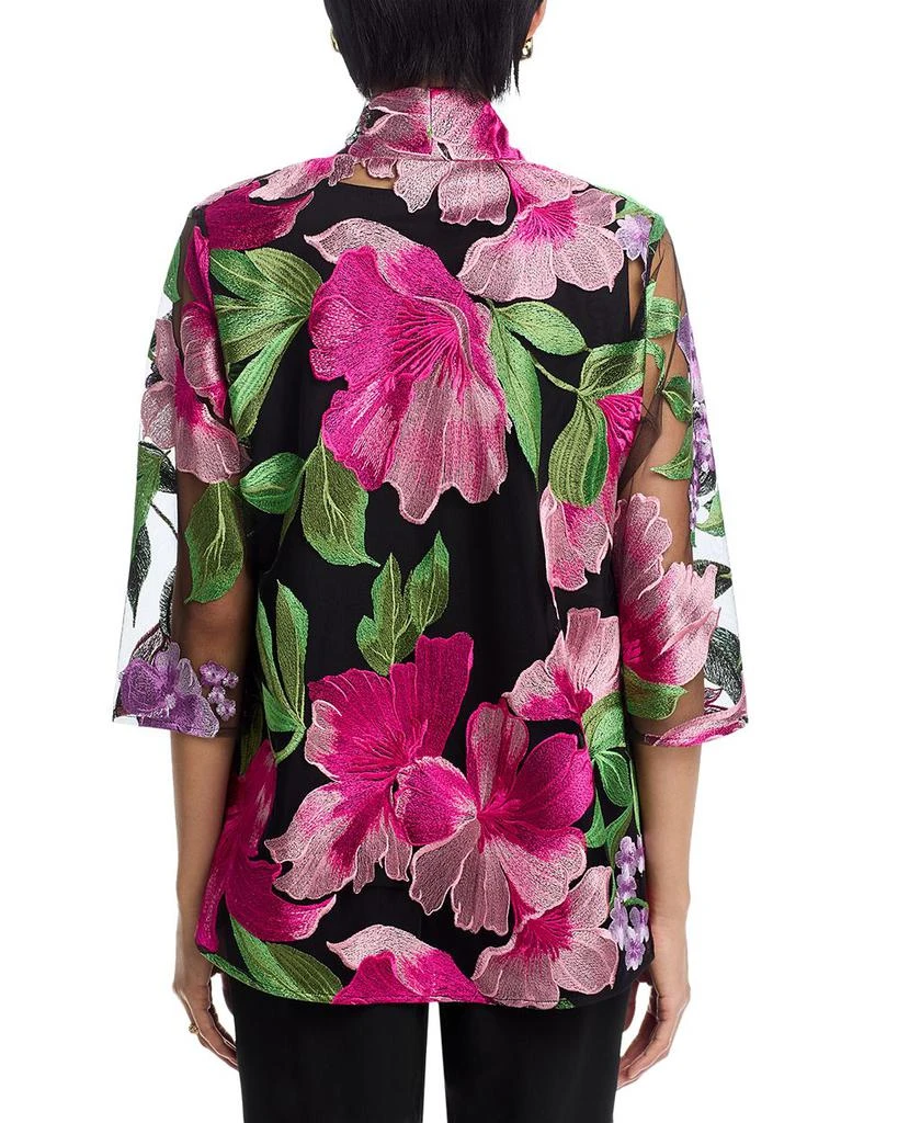 Caroline Rose Embroidered Swing Cardigan 3
