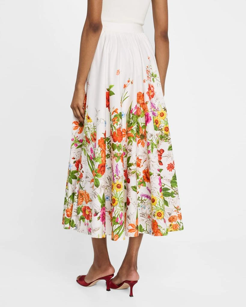 Tahari The Juliana Floral-Print Cotton Midi Skirt 3
