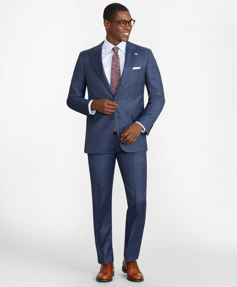 Brooks Brothers Regent Fit Three-Button Plaid 1818 Suit 1