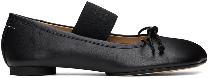 MM6 Black Anatomic Ballerina Flats