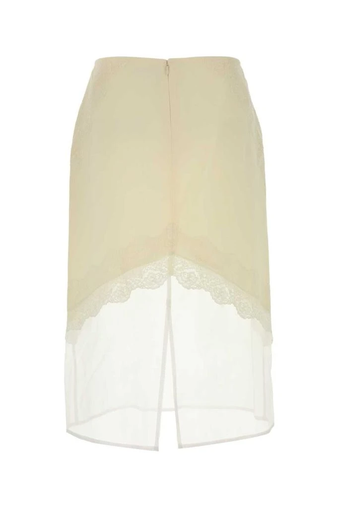 Jil Sander Jil Sander Rear Zipped Asymmetric Lace Midi Skirt 2