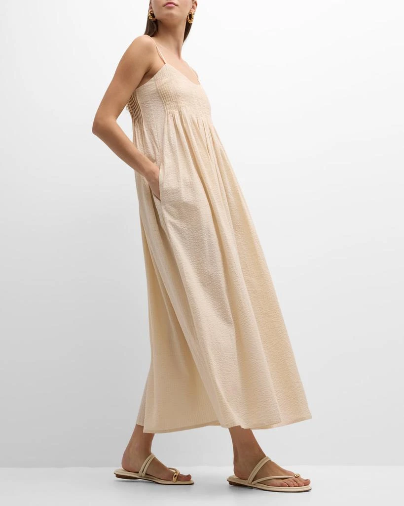 knee length dresses for ladies AFENDS Womens Asta - Seersucker Maxi Dress