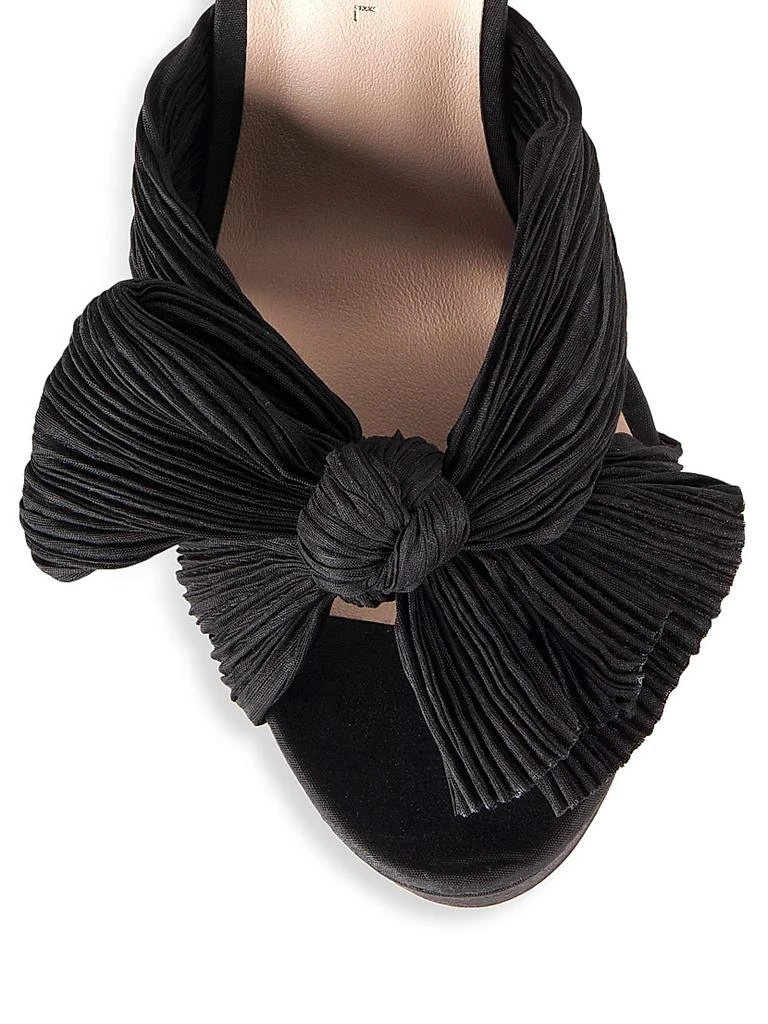 Loeffler Randall Natalia 115MM Pleated Bow Platform Sandals 4