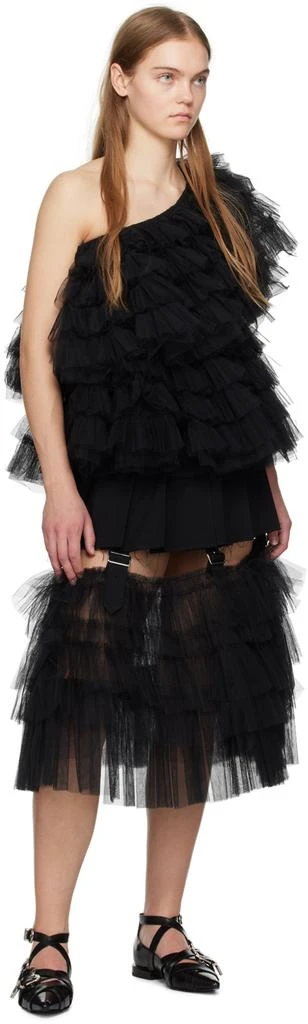 Toga Pulla Black Criss-Cross Ballerina Flats 5