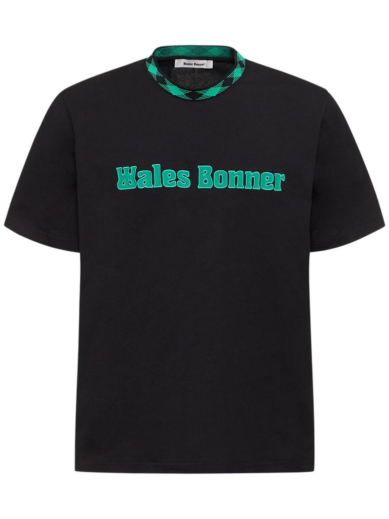 WALES BONNER Logo Cotton T-shirt