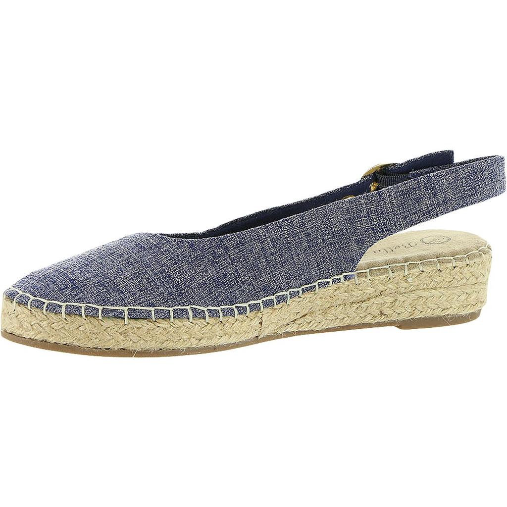 Bella Vita Olive II Womens Canvas Pumps Espadrille Heels