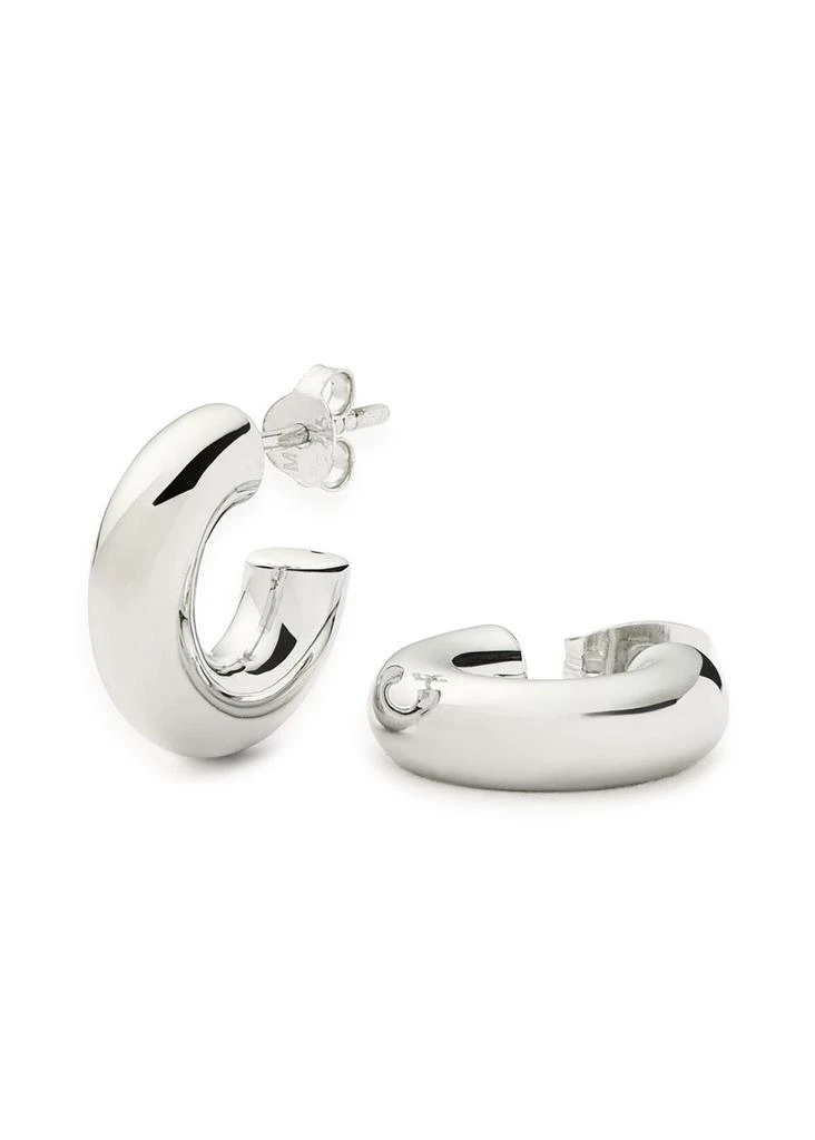 Missoma Chubby Small sterling silver hoop earrings 1