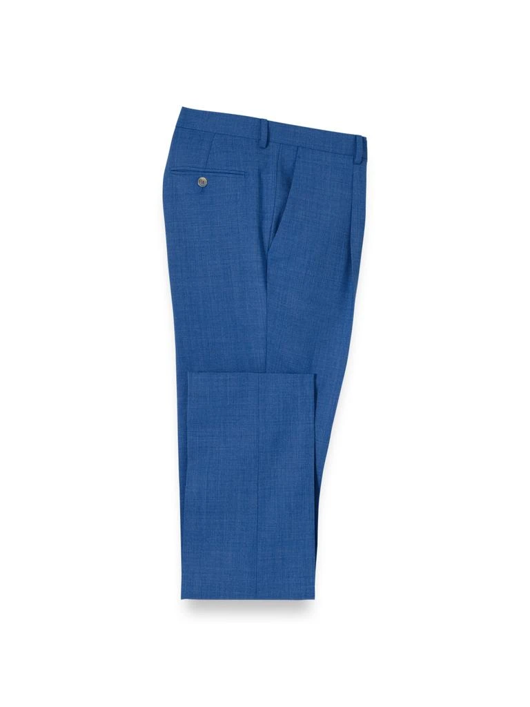 Paul Fredrick Wool Stretch Bengaline Single Pleated Suit Pants