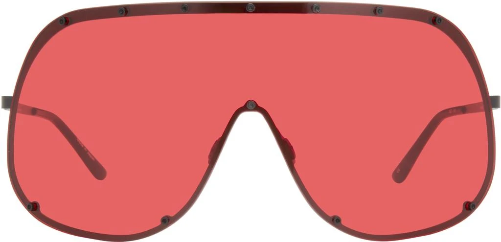 Rick Owens Black & Red Shield Sunglasses 1