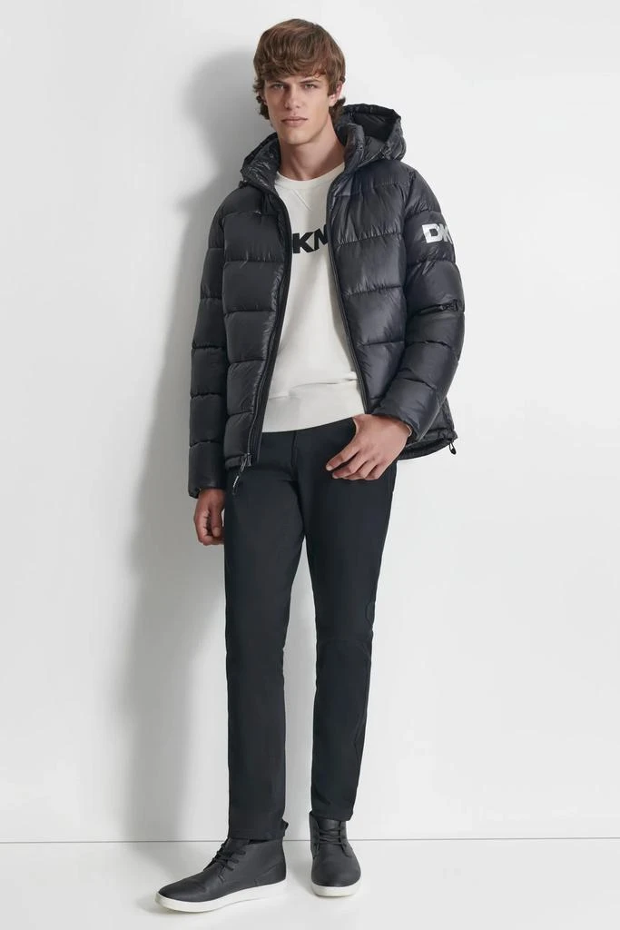 DKNY LOGO HOODED JACKET 4