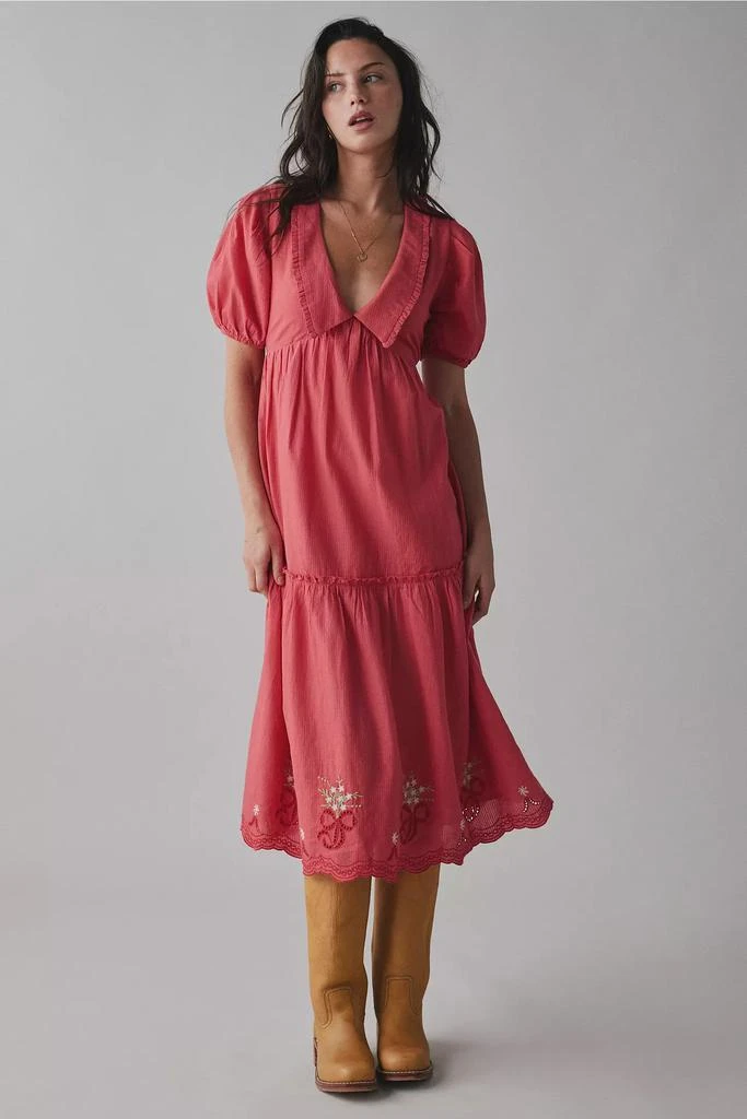 Kimchi Blue Hunter Floral Embroidered Keyhole Cutout Midi Dress  On Sale  Now with Up to 50% Off | Discover Exclusive Deals & Savings at BeyondStyle   Authentic Kimchi Blue Women's|Dresses|womens with