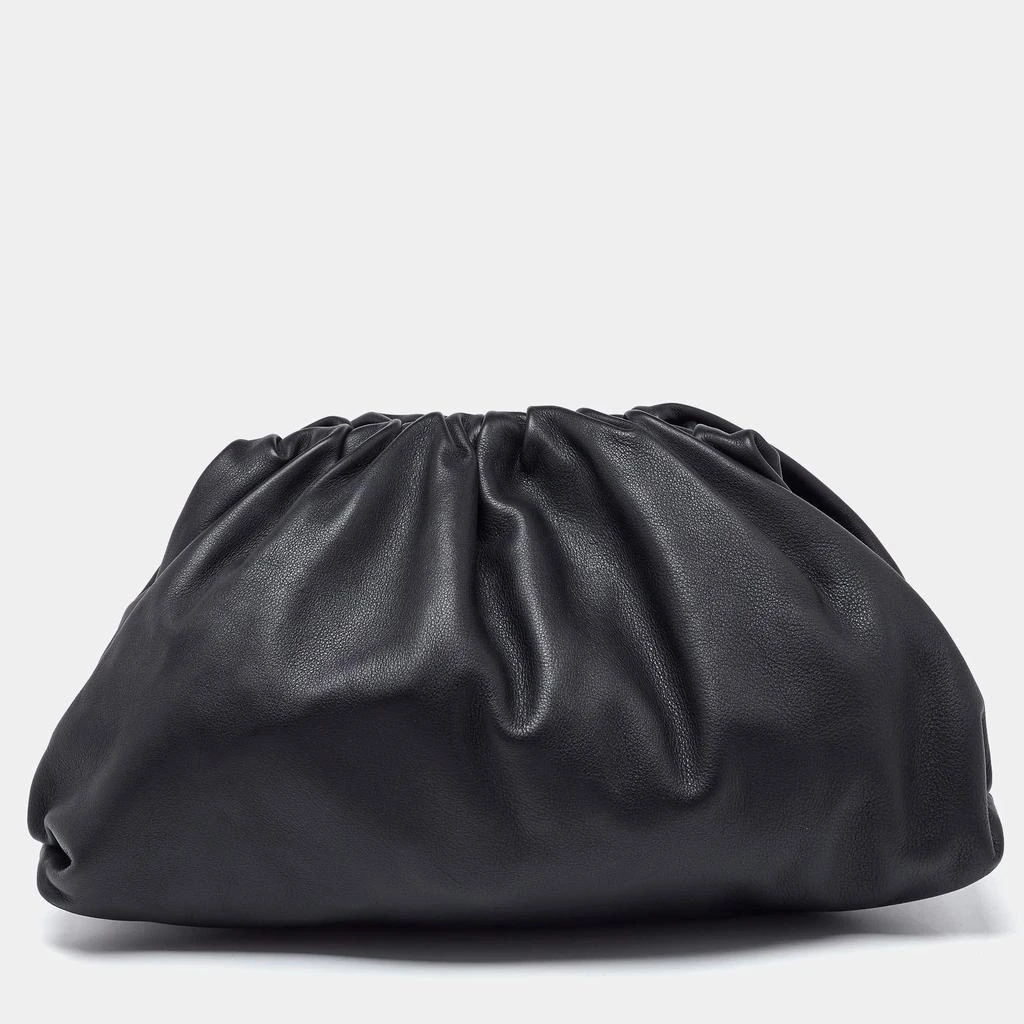 Bottega Veneta Bottega Veneta Black Leather The Pouch Clutch 1