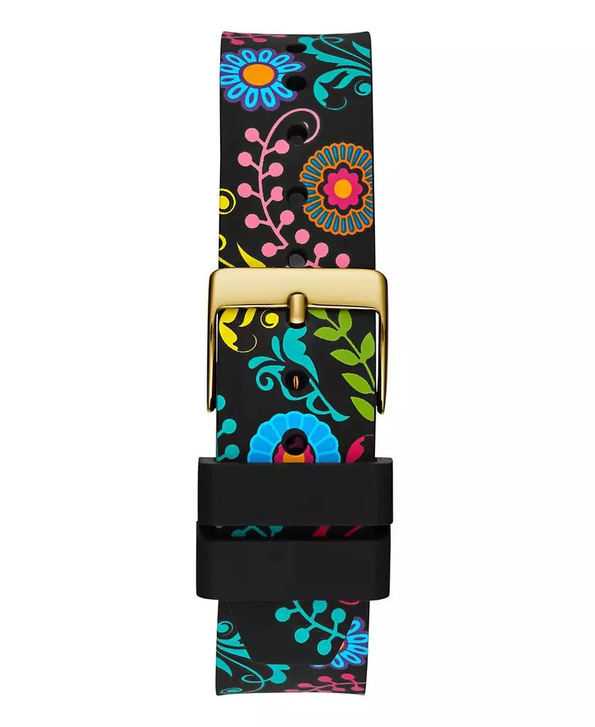 GUESS Women's Analog Black Silicone Watch 38mm 4