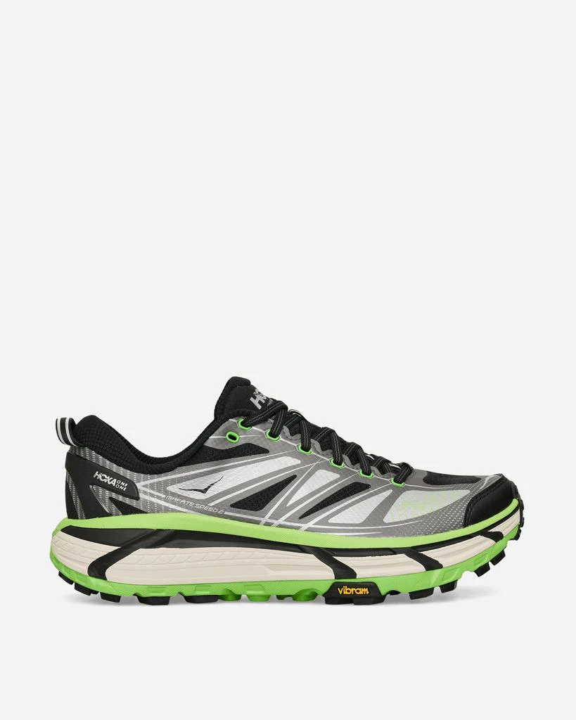 Hoka One One Mafate Speed 2 Sneakers Black / Electric Green new arrivals