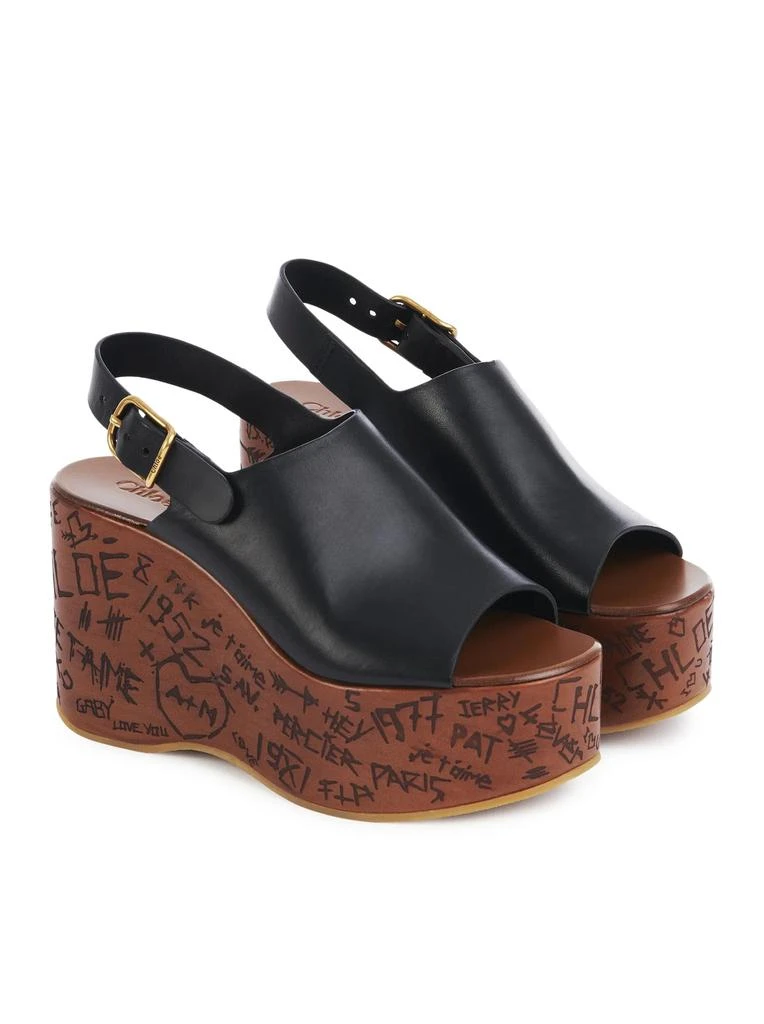 Chloe` MAXIME WEDGE SANDALS 3