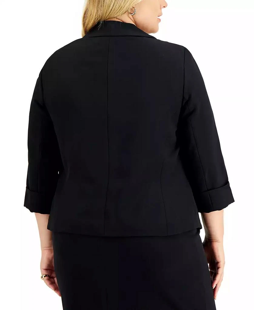 Kasper Plus Size Open-Front Soft Blazer 5