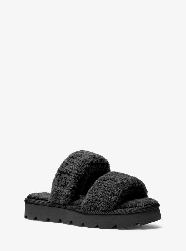 Michael Kors Winnie Faux Shearling Slide Sandal