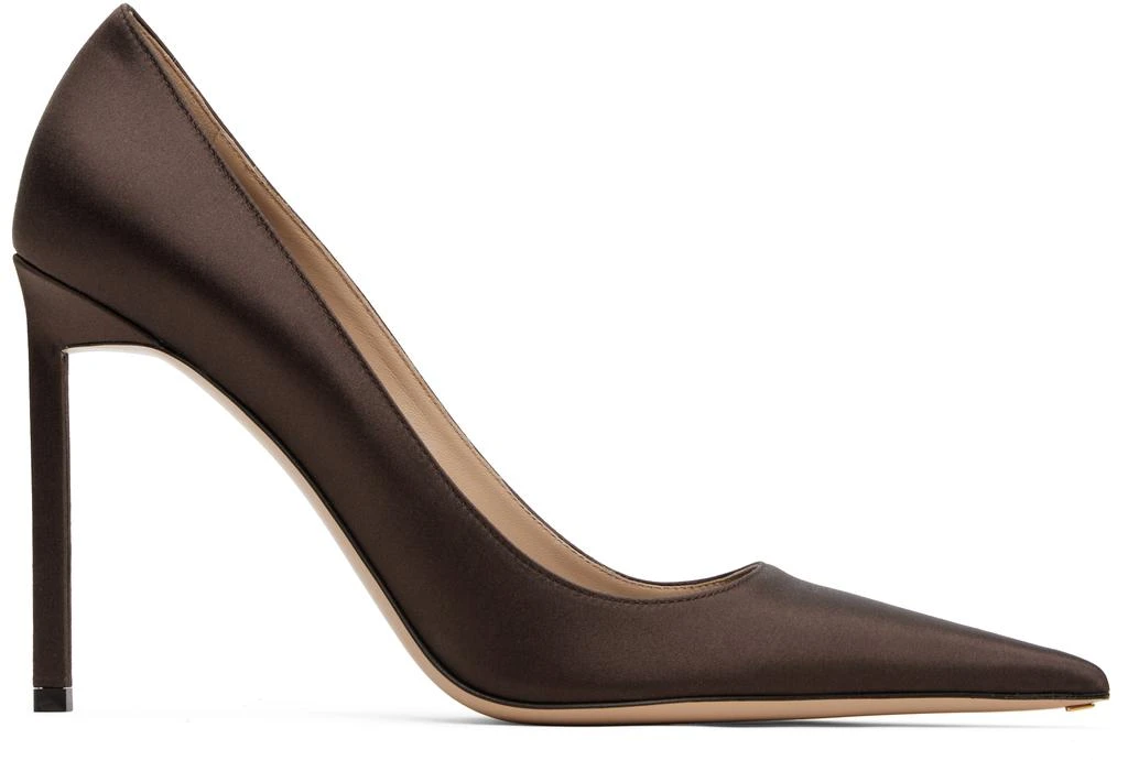 Tom Ford Brown Satin Betty Heels 1