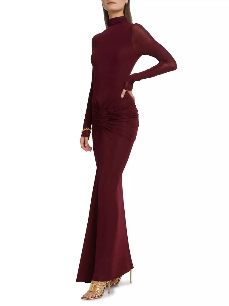 Ronny Kobo Scorpio Jersey Ruched Maxi Dress 4